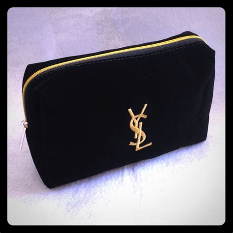 ysl black makeup bag|ysl cosmetic bag.